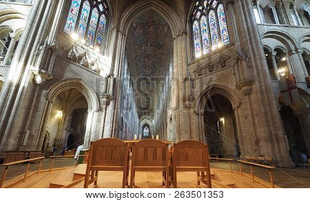 Ely, Uk - Circa October 2018: Ely Cathedral (formerly Church Of St Etheldreda And St Peter And Churc