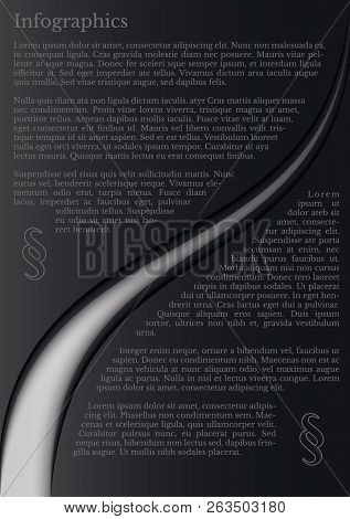 Black And White Infographics With Paragraph
