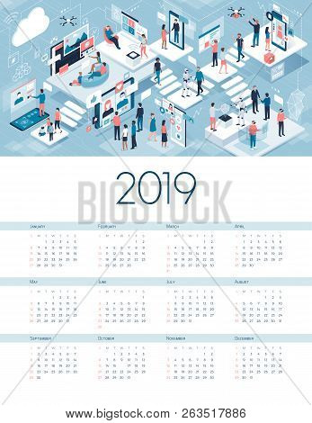Blockchain Of Things Calendar 2019: Connected Devices, People And Networks