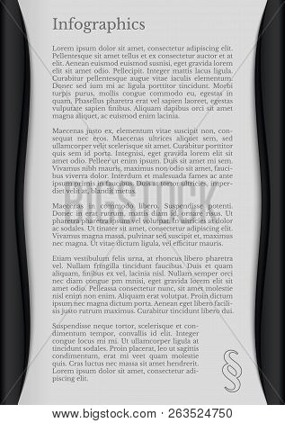 Black And White Infographics With Paragraph