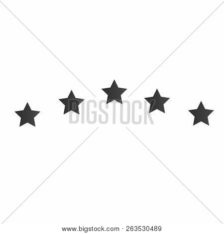 5 Star Icon Vector Illustration. For Badge For Website Or App - Stock Infographics.