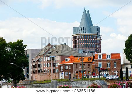 Cityscape With Natalini Tower In Roermond, Netherlands