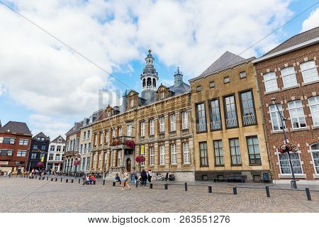 Buildings At The City Square In Roermond, Netherlands