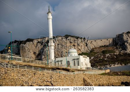 Gibraltar, United Kingdom, 2nd October 2018:-ibrahim-al-ibrahim Mosque, Europa Point, Gibraltar. Gib