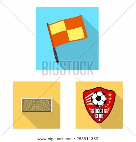 Vector Illustration Of Soccer And Gear Logo. Collection Of Soccer And Tournament Stock Vector Illust