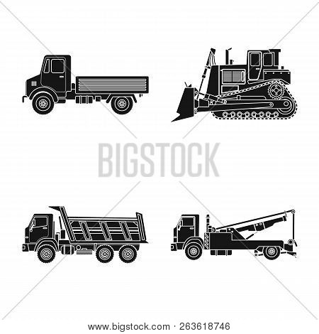 Vector Illustration Of Build And Construction Icon. Set Of Build And Machinery Stock Vector Illustra