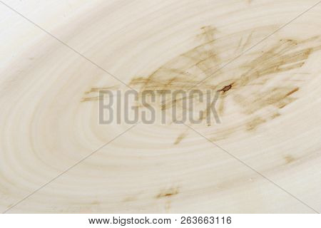 Closeup Background Of Year Rings Texture Of The Unique Relict Ash Tree (fraxinus Sogdiana) Grown In 
