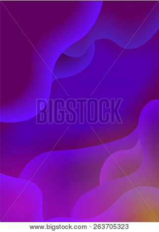 Colorful Geometric Background. Fluid Shapes Composition. Eps10 Vector.
