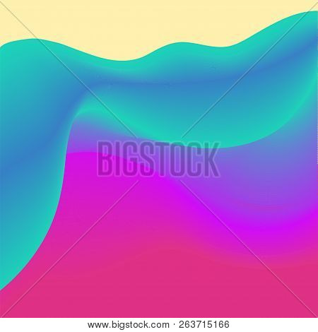 Colorful Geometric Background. Fluid Shapes Composition. Eps10 Vector.