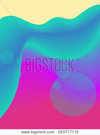 Colorful Geometric Background. Fluid Shapes Composition. Eps10 Vector.