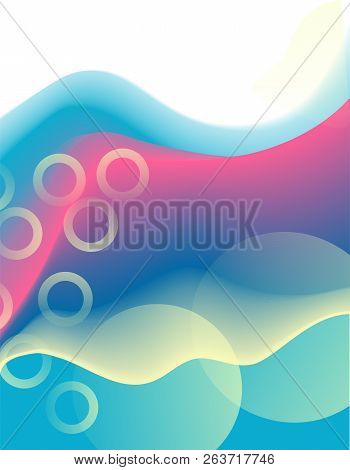 Colorful Geometric Background. Fluid Shapes Composition. Eps10 Vector.