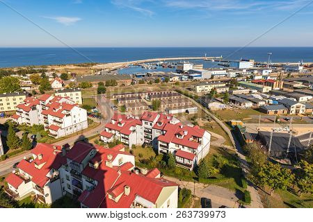 Wladyslawowo, Poland - September 18, 2018: View Of Wladyslawowo City And Baltic Sea .