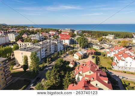 Wladyslawowo, Poland - September 18, 2018: View Of Wladyslawowo City And Baltic Sea.