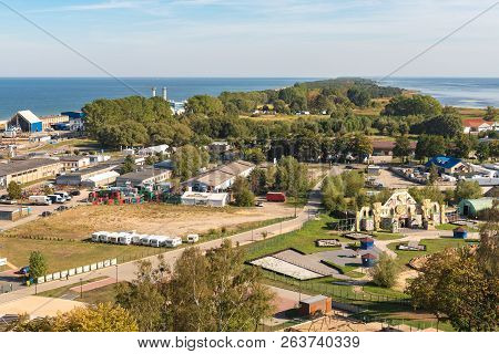 Wladyslawowo, Poland - September 18, 2018: Hel Peninsula And The Baltic Sea, View From The Top Of Th