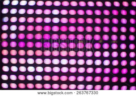 Pink Effect Made By Bokeh Abstract Background Copy Space. Vivid Abstract And Colorful Psychedelic Ba