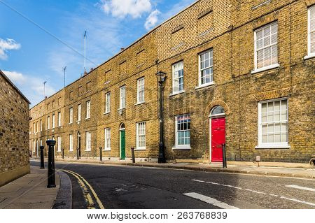 London October 2018. A View Of Beautiful Georgian Streets In Waterloo In London.
