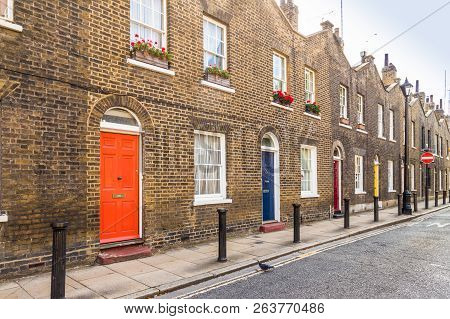 London October 2018. A View Of Beautiful Georgian Streets In Waterloo In London.