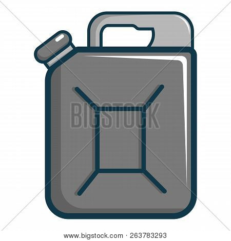 Jerrycan Icon. Cartoon Illustration Of Jerrycan Icon For Web