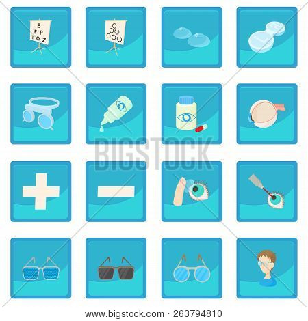 Vision Correction Icon Blue App For Any Design Illustration
