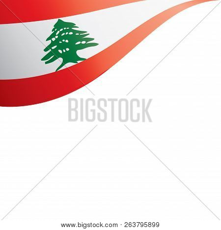 Lebanese Flag, Vector Illustration On A White Background