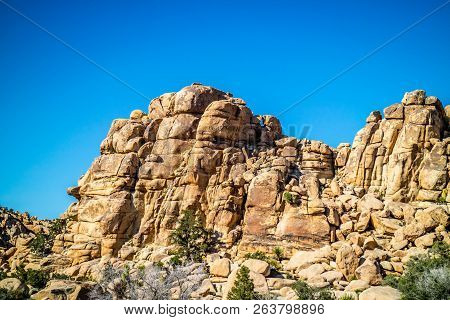 Willow Hole Rocks In Joshua Tree National Park, California
