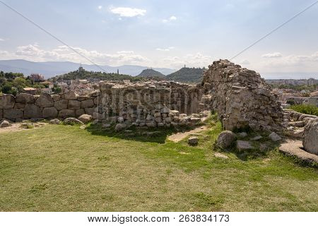 Nebet Tepe Hill With Ruins And Old Cobblestone Path.