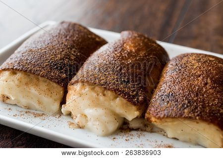 Turkish Traditional Desert Kazandibi / Milk Pudding
