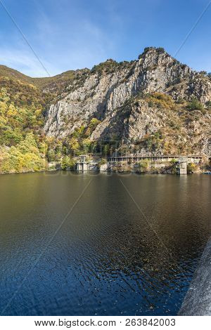 Autumn Landscape From Dam Of The Krichim Reservoir, Rhodopes Mountain, Plovdiv Region, Bulgaria