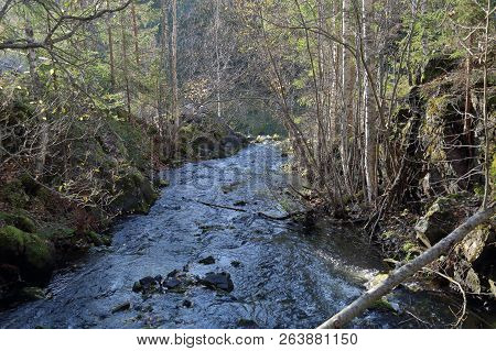 Waterfall Kivach, Karelia, Russia