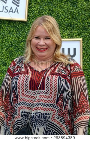 LOS ANGELES - OCT 14:  Julie Plec at the CW Network's Fall Launch Event  at the Warner Brothers Studios on October 14, 2018 in Burbank, CA