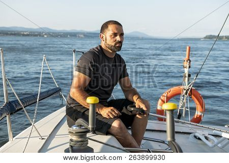 Yaghting Adventure People On The High Sea