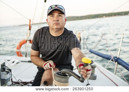 Yaghting Adventure People On The High Sea