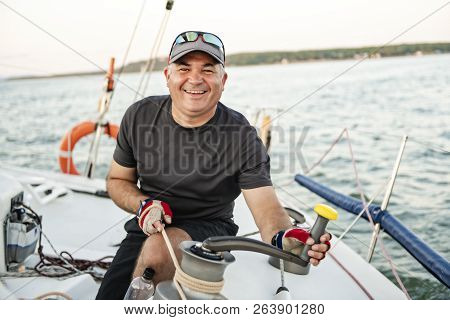 Yaghting Adventure People On The High Sea
