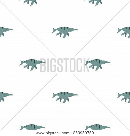 Ichthyosaur Dinosaur Pattern Seamless For Any Design Illustration