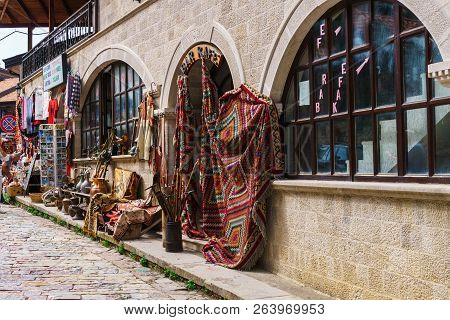 Kruja, Albania -september 2018: The Traditional Ottoman Market In Kruj, The Birth City Of The Nation