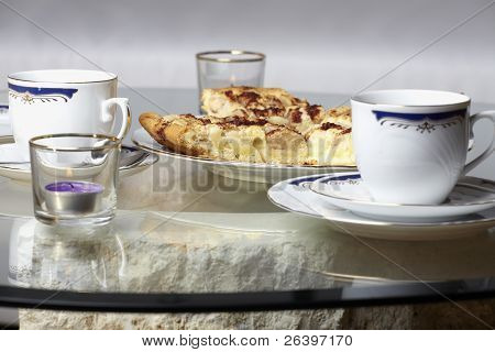 Set caffè e torta di mele