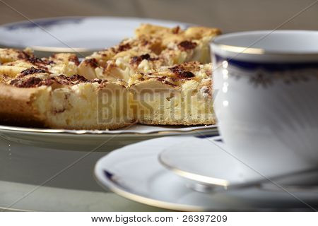Set caffè e torta di mele