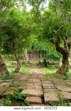 Wat Phu Champasak tempel ruiner, Laos