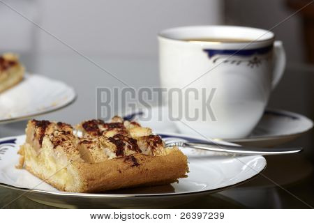Set caffè e torta di mele