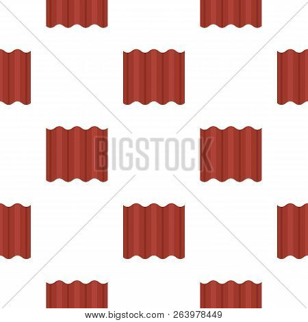 Steel Colored Goffered Plate For Roof Pattern Seamless Flat Style For Web Illustration