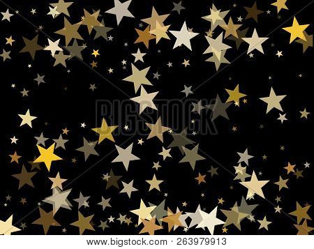 Shiny Gold Star Dust Vector Photo Free Trial Bigstock