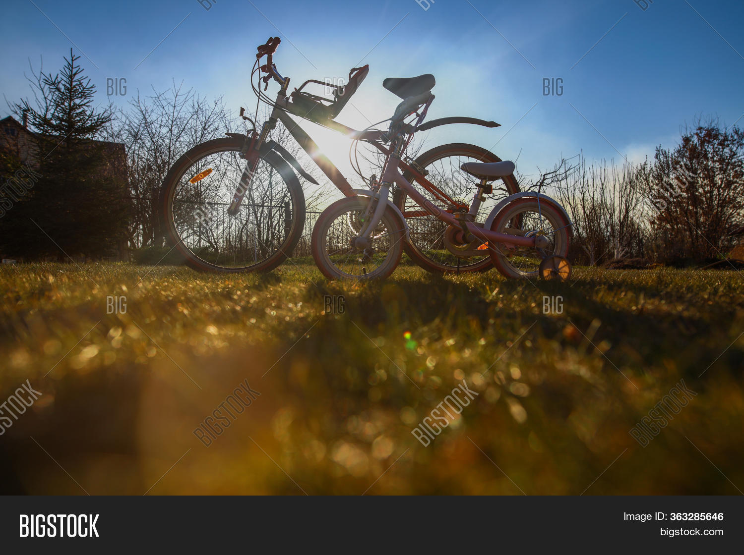 standing on bike seat