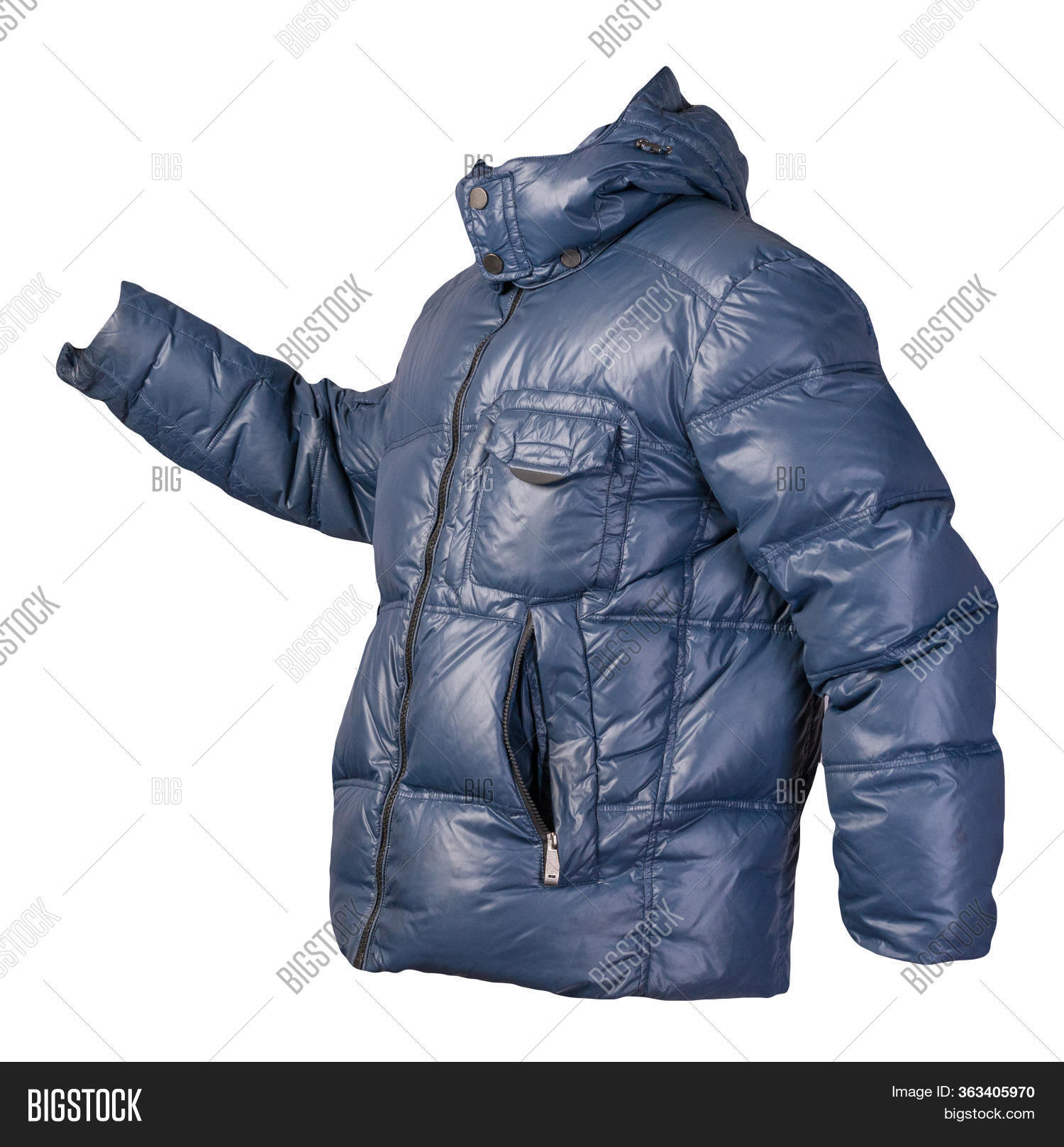 Mens Blue Jacket Hood Image & Photo (Free Trial) Bigstock