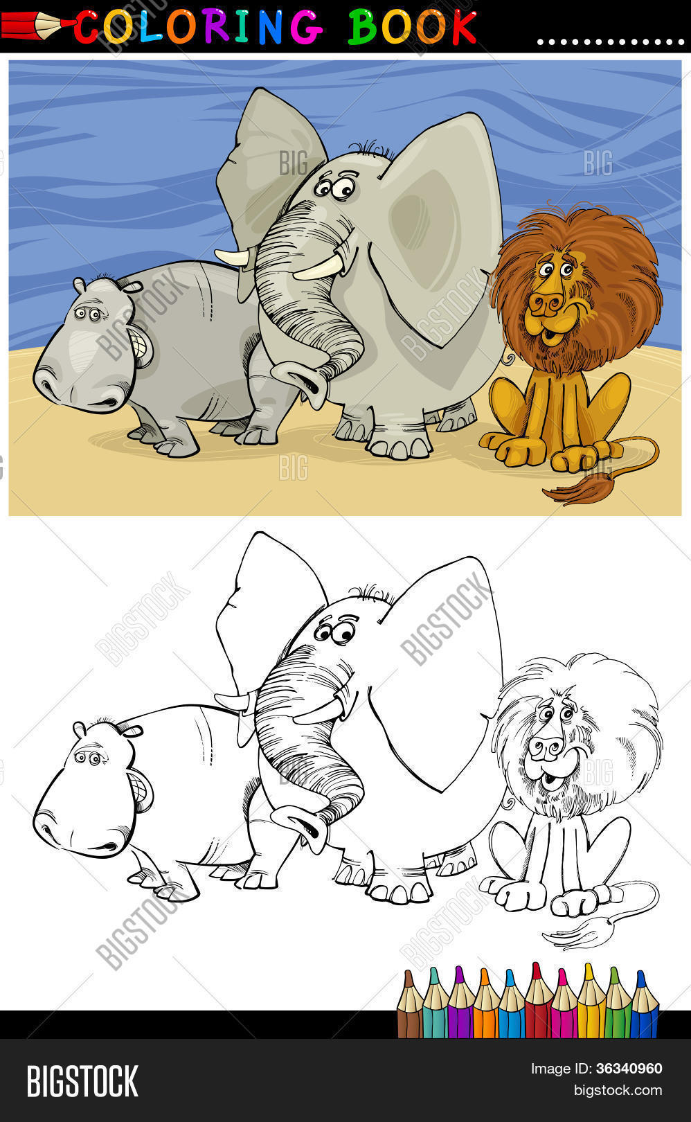 Wild Safari Animals Vector & Photo (Free Trial) | Bigstock