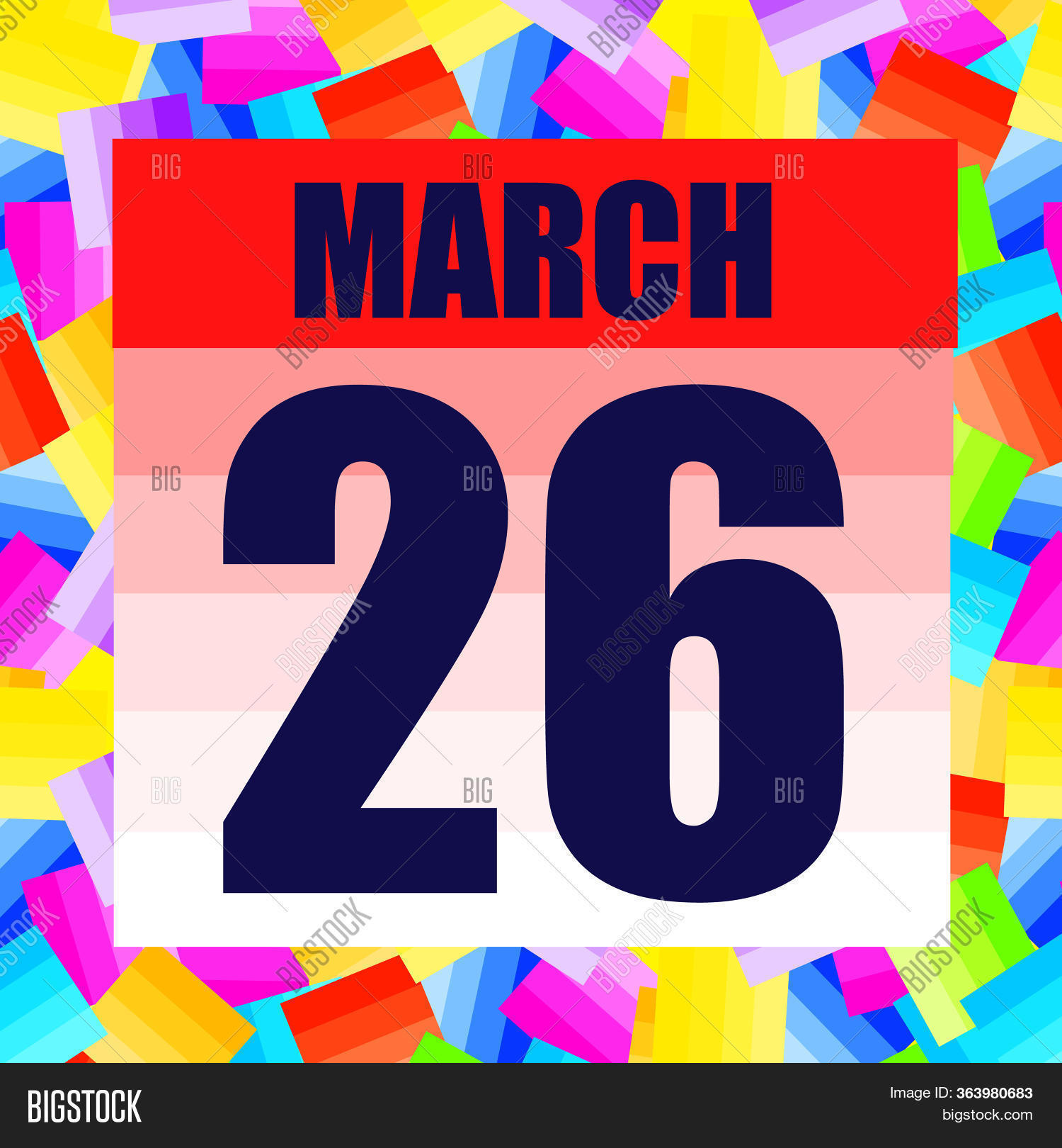 March 26 Icon. Image &amp; Photo (Free Trial) | Bigstock