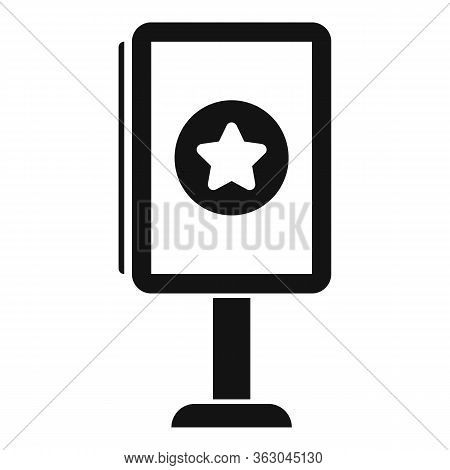 Advertising Citylight Banner Icon. Simple Illustration Of Advertising Citylight Banner Vector Icon F