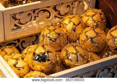Christmas decorations in Vienna at Christmas time, Austria