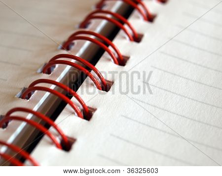 Blank notebook page