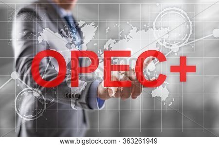 Opec Concept. Organization Of The Petroleum Exporting Countries.