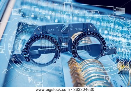 Ophthalmic Equipment. Medical Laboratory. Modern Medical Technology.